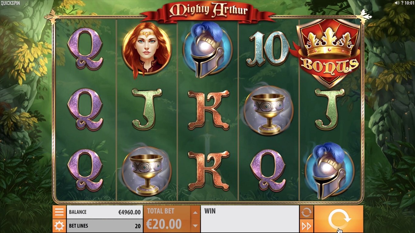 Бесплатный игровой автомат «Mighty Arthur» в казино Слотозал
